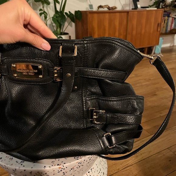 Michael Kors Black Leather Tote Bag - Picture 5 of 5